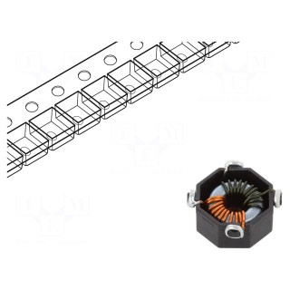 Inductor: common mode | SMD | 217uH | 2.85A | 13.97x13.97x6mm | 20mΩ