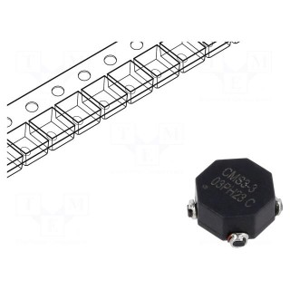 Inductor: common mode | SMD | 64uH | 4.75A | 13.97x13.97x6mm | 7mΩ