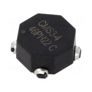 Inductor: common mode | SMD | 88uH | 3.95A | 13.97x13.97x6mm | 10mΩ