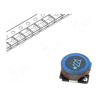 Inductor: ferrite | SMD | 220uH | 0.7A | 564mΩ | ±20% | SLF