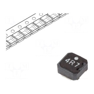 Inductor: ferrite | SMD | 4.7uH | 1.71A | 89mΩ | ±30% | Series: VLCF