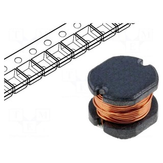 Inductor: wire | SMD | 0504 | 100uH | 0.52A | 0.7Ω