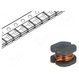 Inductor: wire | SMD | 0705 | 10uH | 2.3A | 0.07Ω