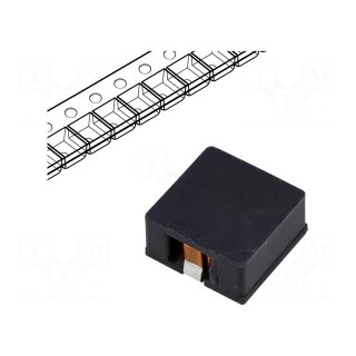 Inductor: wire | SMD | 1.9uH | Ioper: 30A | 1.2mΩ | ±20% | Isat: 52A | bulk