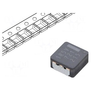 Inductor: wire | SMD | 1.5uH | 12.8A | 4.9mΩ | 8.5x8x4mm | ±20% | -55÷155°C