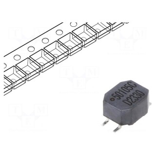 Inductor: wire | SMD | 1000uH | 700mA | 0.3Ω | -30÷50% | 7x5.9x3.6mm | 5000