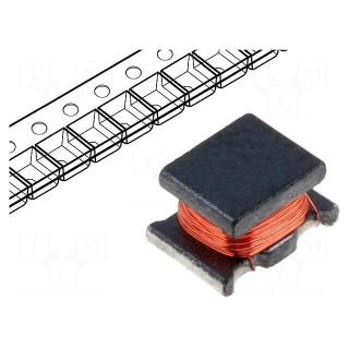 Inductor: wire | SMD | 100uH | 160mA | 2.5Ω