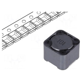 Inductor: wire | SMD | 100uH | 2.2A | 140mΩ | ±20% | 12x12x10mm | -40÷125°C