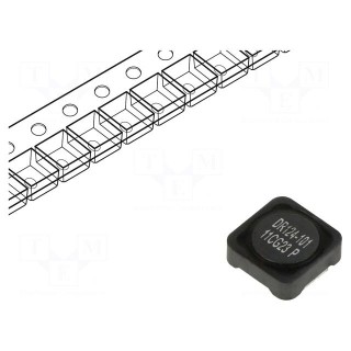 Inductor: wire | SMD | 100uH | Ioper: 1.5A | 256.67mΩ | ±20% | Isat: 1.79A