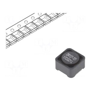 Inductor: wire | SMD | 100uH | Ioper: 1.96A | 163mΩ | ±20% | Isat: 3.64A