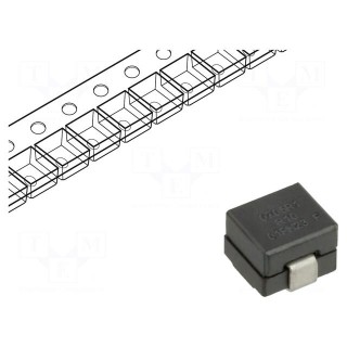 Inductor: wire | SMD | 105nH | Ioper: 43A | Isat: 34A | 7x7x4.95mm | 250uΩ