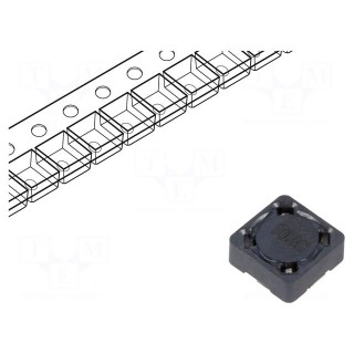 Inductor: wire | SMD | 10uH | 2200mA | 0.082Ω | ±20% | 7.3x7.3x3.55mm