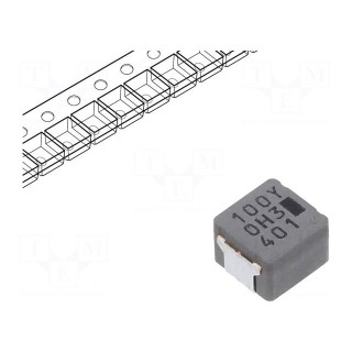 Inductor: wire | SMD | 10uH | 8.3A | 54.2mΩ | ±20% | 6.5x6x4.5mm | ETQP4M