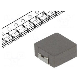Inductor: wire | SMD | 680nH | Ioper: 12A | 5mΩ | Body dim: 6.7x6.7x2.8mm