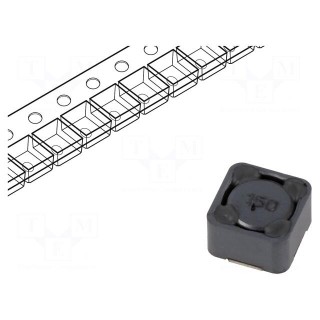Inductor: wire | SMD | 15uH | Ioper: 5.2A | 28.5mΩ | ±20% | Isat: 5A