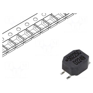 Inductor: wire | SMD | 2200uH | 500mA | 0.4Ω | -30÷50% | 7x5.9x3.6mm | 5000