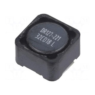 Inductor: wire | SMD | 220uH | Ioper: 1.29A | 376mΩ | ±20% | Isat: 2.43A