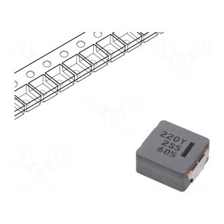 Inductor: wire | SMD | 22uH | 8.8A | 45mΩ | ±20% | 10.7x10x5.4mm | ETQP5M