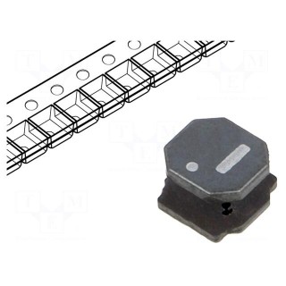 Inductor: wire | SMD | 22uH | Ioper: 1.6A | 107mΩ | ±20% | Isat: 2A