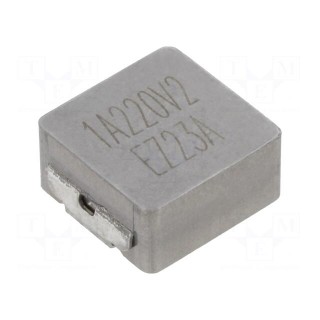 Inductor: wire | SMD | 22uH | Ioper: 6A | 28.8mΩ | ±20% | Isat: 8A
