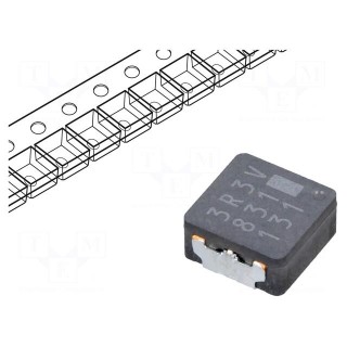 Inductor: wire | SMD | 3.3uH | 5A | 24.1mΩ | 6.4x6x3mm | ±20% | -55÷155°C