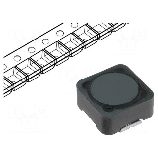 Inductor: wire | SMD | 330uH | 680mA | 510mΩ | ±20% | 12x12x6mm | -40÷85°C