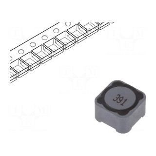 Inductor: wire | SMD | 390uH | 880mA | 700mΩ | 12x12x8mm | ±20% | -40÷125°C