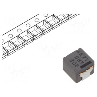Inductor: wire | SMD | 4.7uH | 13.1A | 20mΩ | ±20% | 7.5x7x5.4mm | ETQP5M