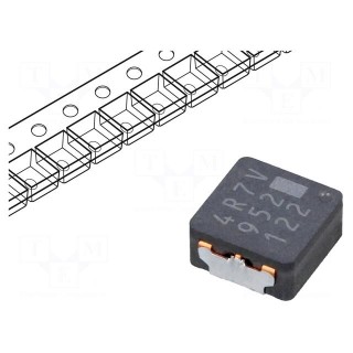 Inductor: wire | SMD | 4.7uH | 4.6A | 29mΩ | ±20% | 6.4x6x3mm | -40÷150°C