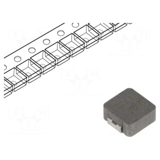 Inductor: wire | SMD | 4.7uH | Ioper: 2.5A | 98mΩ | ±20% | Isat: 3.2A