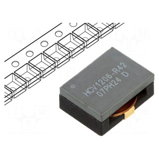 Inductor: wire | SMD | 420nH | Ioper: 16A | 3.15Ω | ±10% | Isat: 42A