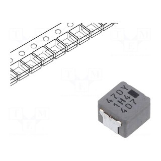 Inductor: wire | SMD | 47uH | 3.8A | 210mΩ | ±20% | 6.5x6x4.5mm | -40÷150°C