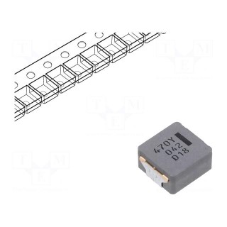 Inductor: wire | SMD | 47uH | 6.8A | 99mΩ | ±20% | 10.7x10x5.4mm | ETQP5M