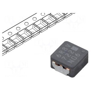 Inductor: wire | SMD | 6.8uH | 2.9A | 65.7mΩ | 5.5x5x3mm | ±20% | -55÷155°C