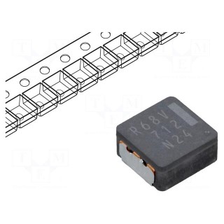 Inductor: wire | SMD | 680nH | 16.6A | 2.92mΩ | 8.5x8x4mm | ±20%
