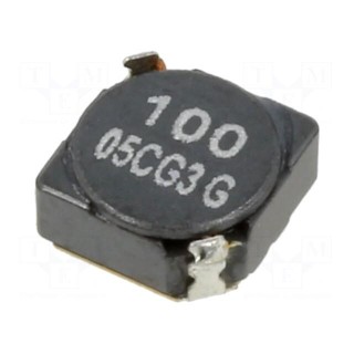 Inductor: wire | SMD | 9.3uH | Ioper: 2.15A | 48mΩ | ±30% | Isat: 1.3A