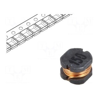 Inductor: wire | SMD | 15uH | 235mΩ | -40÷125°C | ±20% | 4x4.5x3.2mm