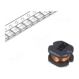 Inductor: wire | SMD | 15uH | 600mΩ | -40÷125°C | ±20% | 3.1x3.5x2.1mm