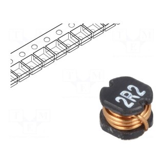 Inductor: wire | SMD | 2.2uH | 25mΩ | -40÷125°C | ±20% | 5.2x5.8x4.5mm