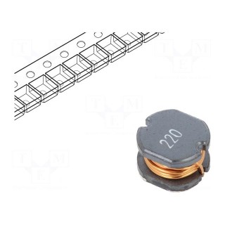 Inductor: wire | SMD | 22uH | 110mΩ | -40÷125°C | ±20% | 1.5A | 7.8x7x5mm