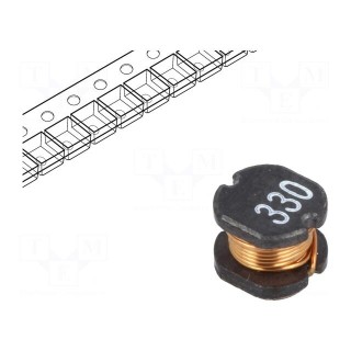 Inductor: wire | SMD | 33uH | 230mΩ | -40÷125°C | ±20% | 880mA