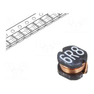 Inductor: wire | SMD | 6.8uH | 132mΩ | -40÷105°C | ±20% | 900mA