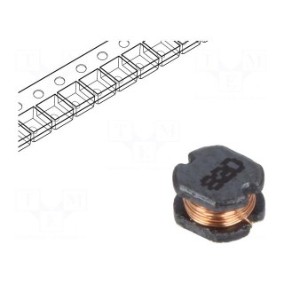 Inductor: wire | SMD | 82uH | 2.8Ω | -40÷125°C | ±20% | 3.1x3.5x2.1mm
