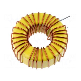 Inductor: wire | THT | 100uH | 10A | 44mΩ