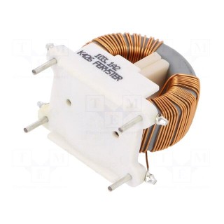 Inductor: wire | THT | 10mH | 1.2A | 200mΩ | 230VAC | 15.24x22.86mm | 10kHz
