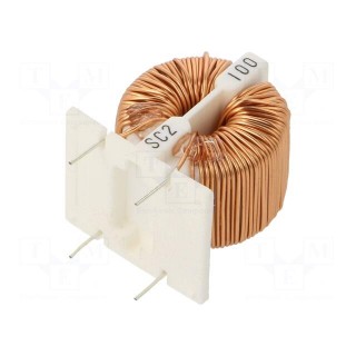 Inductor: wire | THT | 10mH | 220mΩ | 250VAC | -25÷120°C | SC | 2A