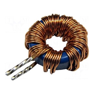 Inductor: wire | THT | 15uH | 4A | 19.3mΩ