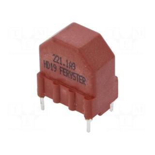 Inductor: wire | THT | 220uH | 1.9A | 20mΩ | 230VAC | 10x15mm | -20÷+50%