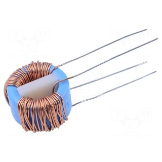 Inductor: wire | THT | 10mH | 2.2A | 56mΩ | -40÷70°C | 10kHz | DTSN-12