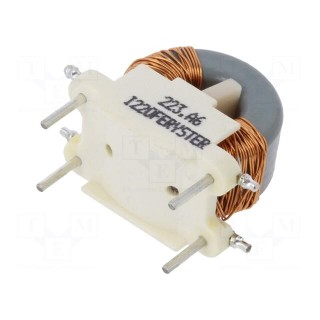 Inductor: wire | THT | 22mH | 600mA | 280mΩ | 230VAC | 10.2x20.3mm | 10kHz